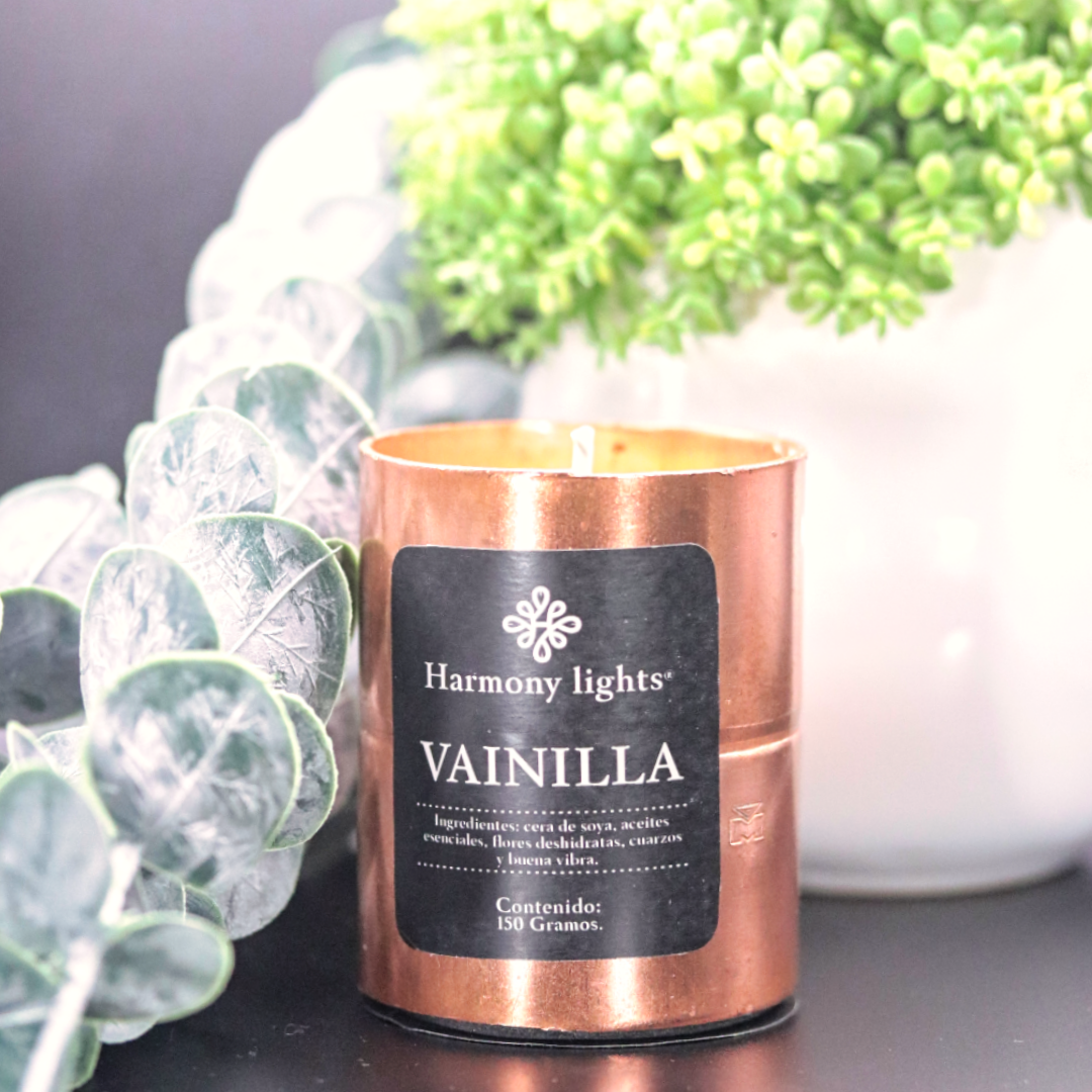 Vela de cera de soya orgánica en oferta con aroma a vainilla